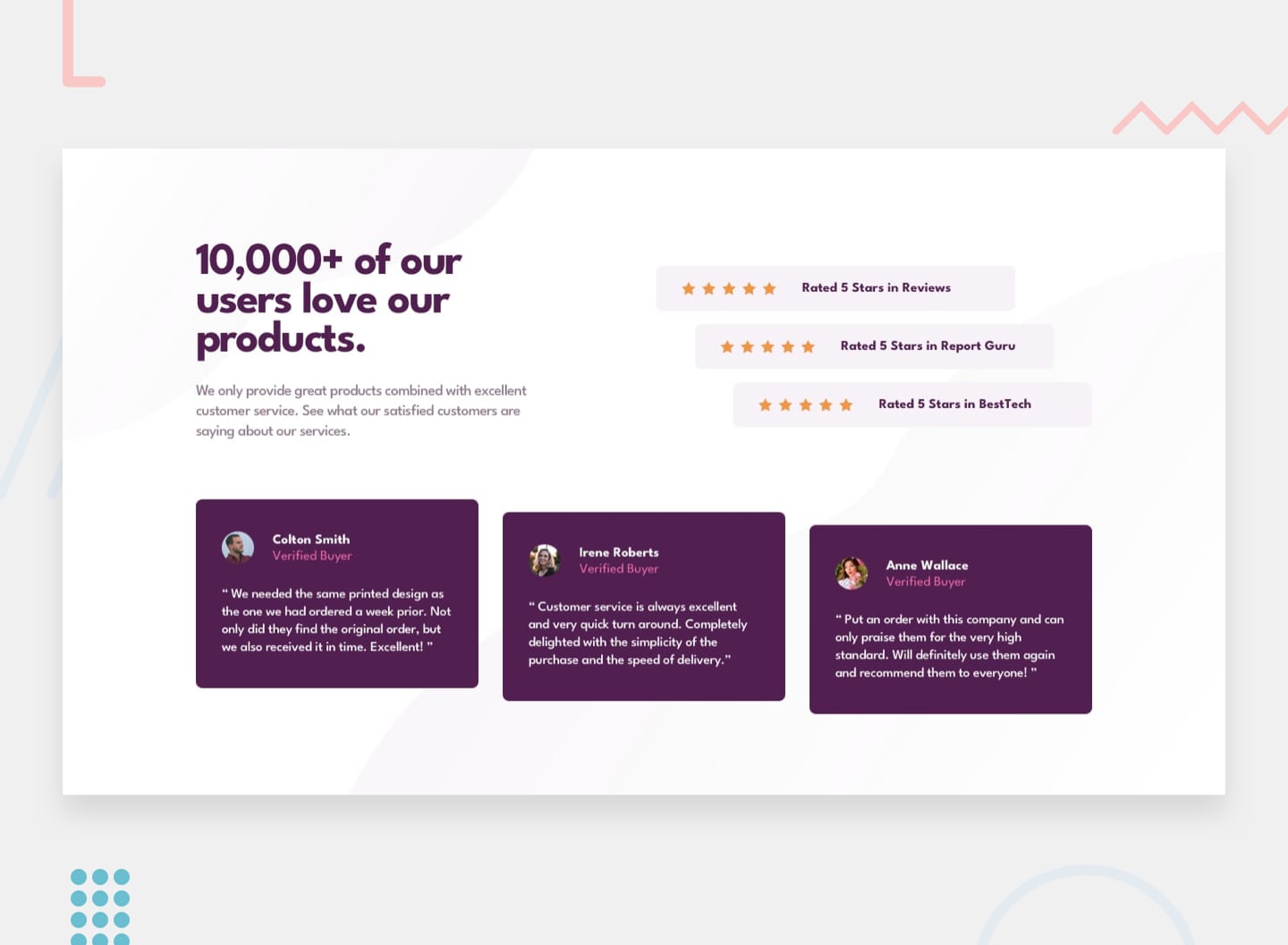 Social Proof Section